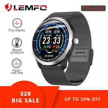 Load image into Gallery viewer, LEMFO N58 ECG PPG Smart watch men women electrocardiograph ecg display holter ecg heart rate monitor blood pressure smartwatch